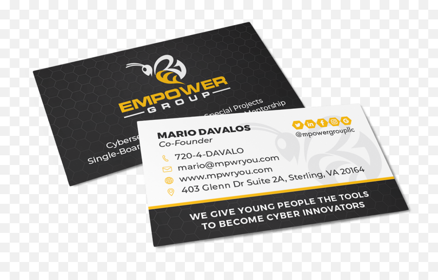 Mattie Boyd - Empower Business Cards Horizontal Emoji,Business Card Logo