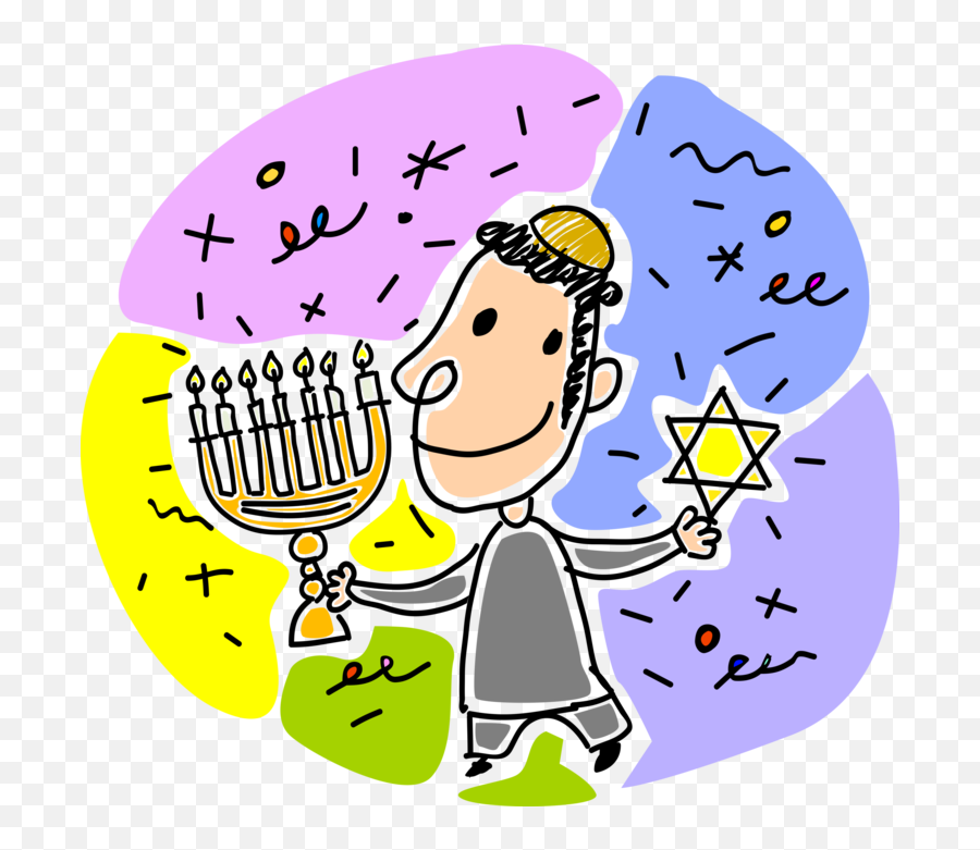 Menorah Clipart Png - Jewish Boy In Synagogue With Menorah Stemware Emoji,Menorah Clipart