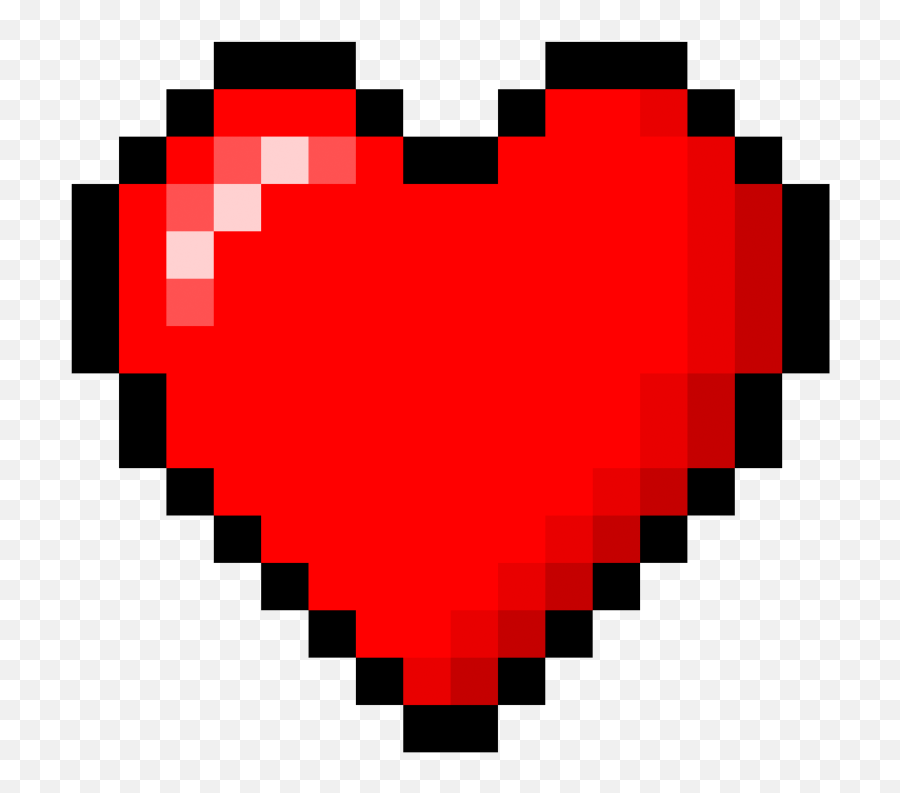 Minecraft 8 Bit Heart Clipart Free Clipart Rlxoxs - Clipart Emoji,Hearts Clipart Free