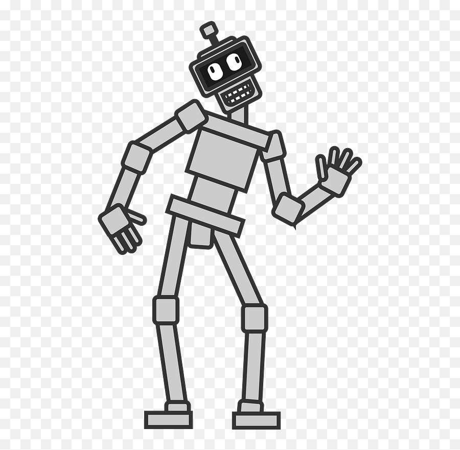 Robot - Gray Face And Body Clipart Free Download Rectangular Robot Emoji,Body Clipart