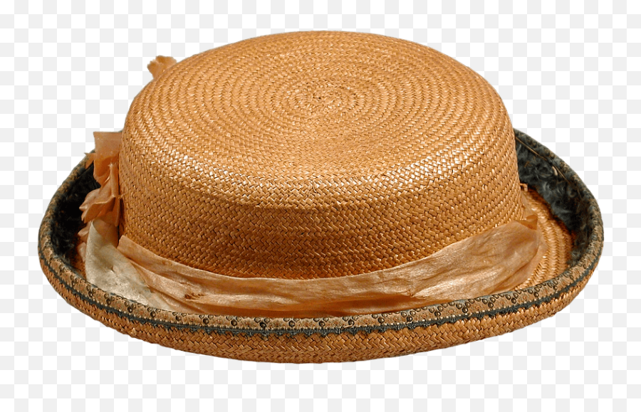 Vintage Straw Hat Transparent Png - Old Hat No Background Emoji,Straw Clipart