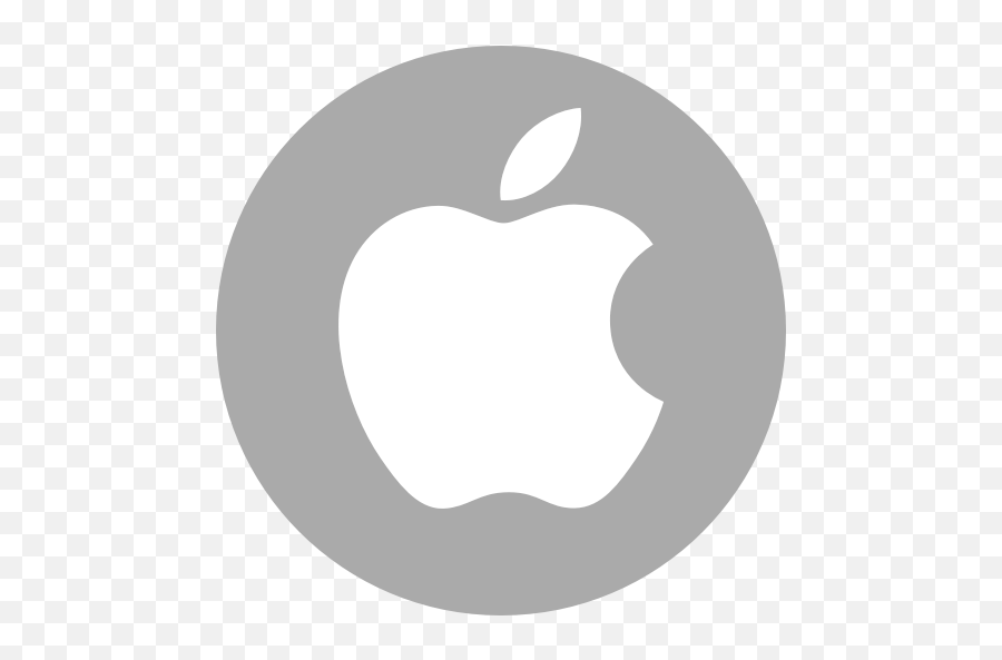 Apple Circle Round Icon Icon - Icon Apple Logo Png Emoji,Apple Logos