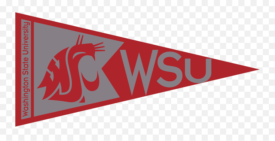 Washington State University Pennant - Transparent Washington State University Pennant Emoji,Washington State University Logo