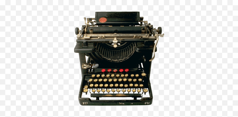 Vintage Typing Machine Transparent Png - Lc Smith Typewriter Emoji,Typewriter Clipart