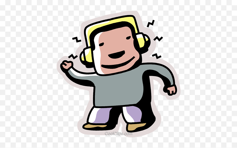 Boy Listening To Music Royalty Free - Clipart Listening To Music Transparent Emoji,Listening To Music Clipart