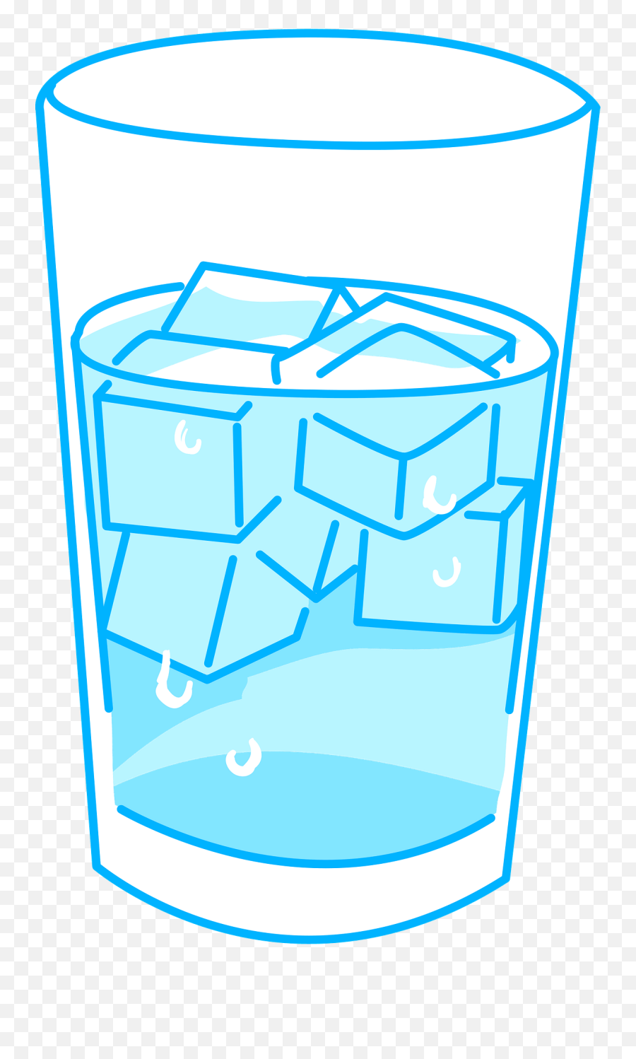 Glass Of Ice Water Clipart - Clipart Glass Of Water With Ice Emoji,Glass Clipart