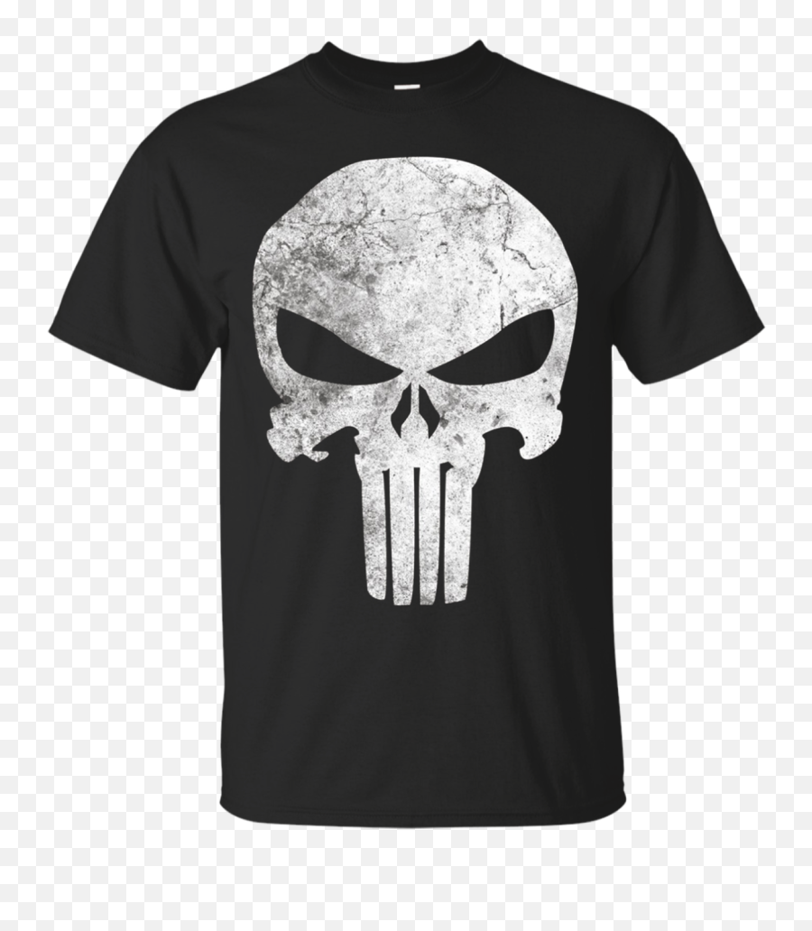 Marvel Punisher Skull Symbol Distressed Graphic T - Shirt Marvel Punisher T Shirt Emoji,Punisher Logo Png