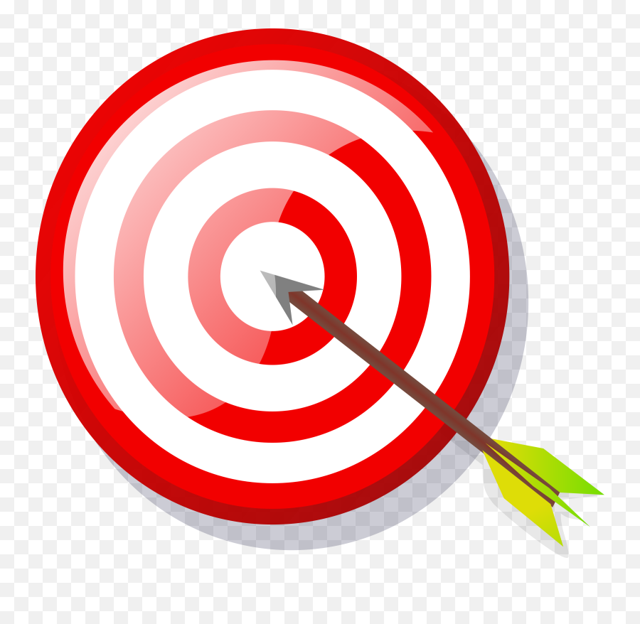 Target With Arrow Clipart - Target Clip Art Emoji,Arrow Clipart
