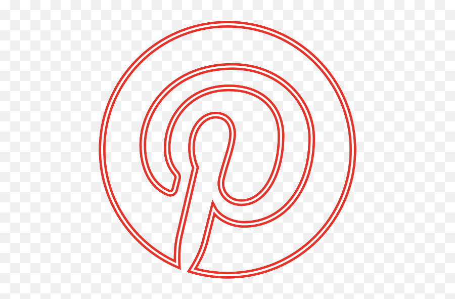 Logo Photo Pin Pinterest Free Icon Of Neon Icons - Vertical Emoji,Neon Logo