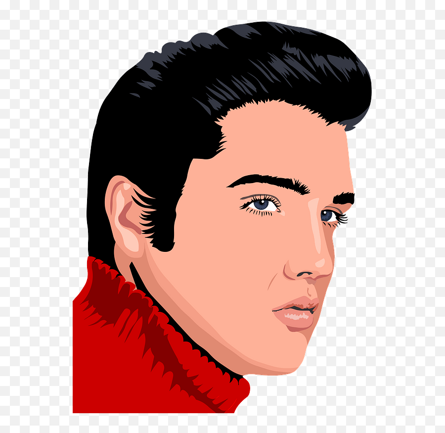 Elvis Presley Clipart - Elvis Presley Cartoon Easy Emoji,Elvis Clipart