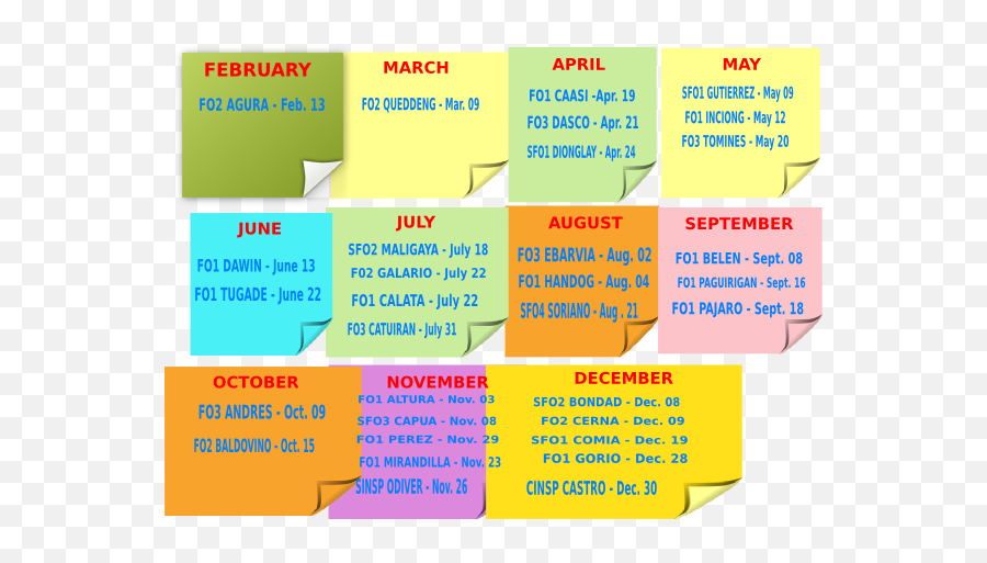 Birthday Calendar Clip Art At Clkercom - Vector Clip Art Birthdays To Remember Calendar Png Emoji,August Calendar Clipart
