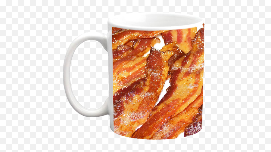 Bacon Background Custom Coffee Mug - Magic Mug Emoji,Bacon Transparent Background