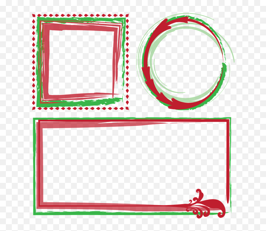 Transparent Christmas Frame Png Clipart - Full Size Clipart Marcos De Fotos Abstractos Emoji,Christmas Frames Clipart