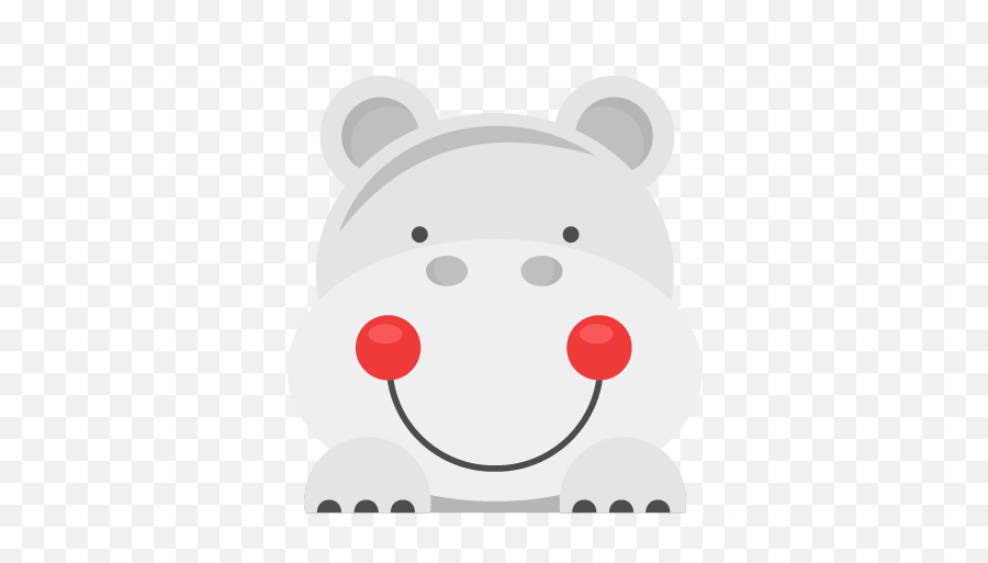 Peeking Hippo Svg Scrapbook Cut File Cute Clipart Files - Peeking Jungle Animals Png Emoji,Baby Animal Clipart