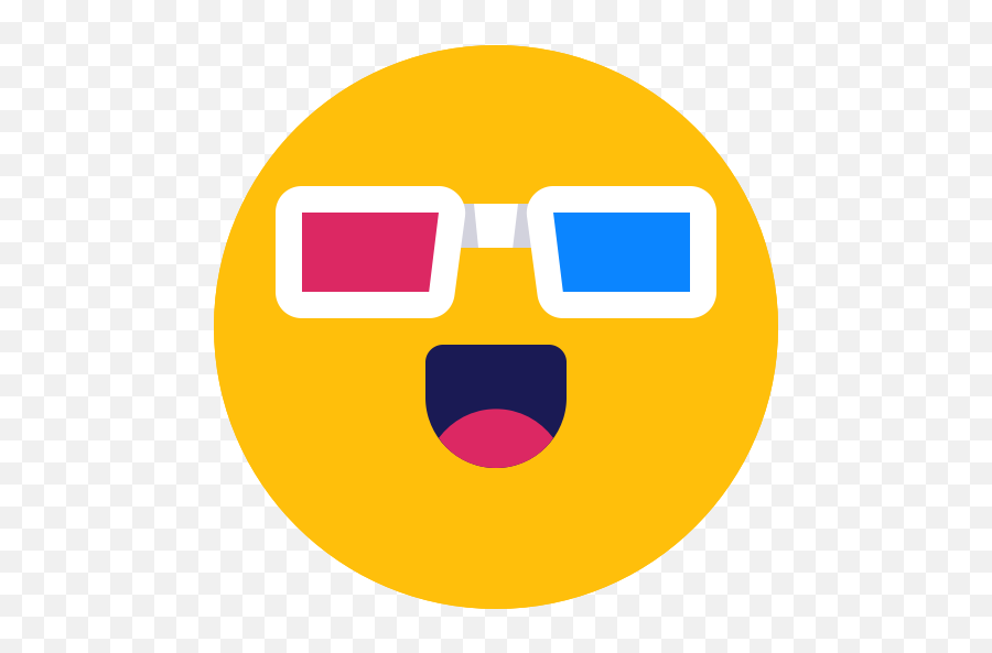 Emoji Entertainment Glasses Icon - Happy,Emoji Png
