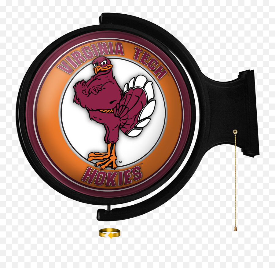 Virginia Tech Hokies Mascot Original Round Rotating Lighted Emoji,Virginia Tech Logo Png