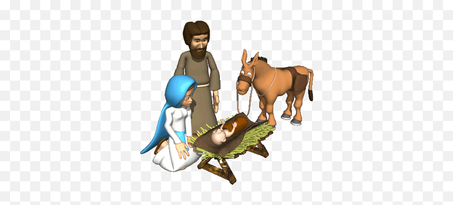 Second Life Marketplace - Animated Nativity Scene Clipart Baby Jesus Cartoon Gif Emoji,Nativity Scene Clipart