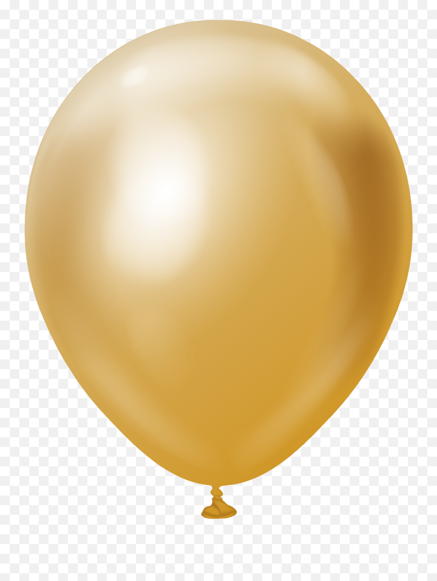 18 Kalisan Latex Balloons Mirror Gold 25 Per Bag Emoji,Balloon Emoji Png