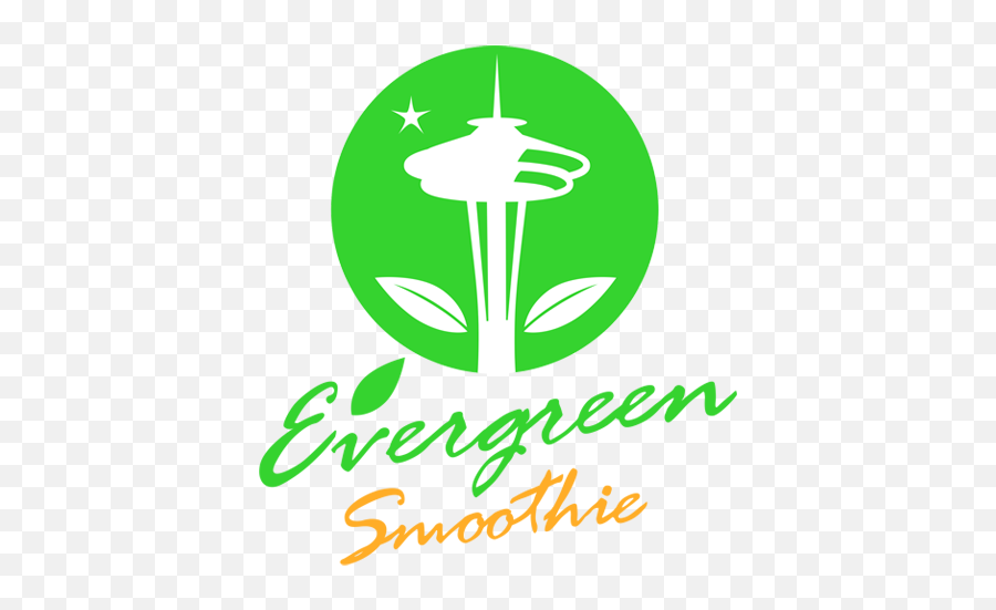 Premier Smoothie And Juice Bar In The Puget Sound And The Emoji,Evergreen Logo
