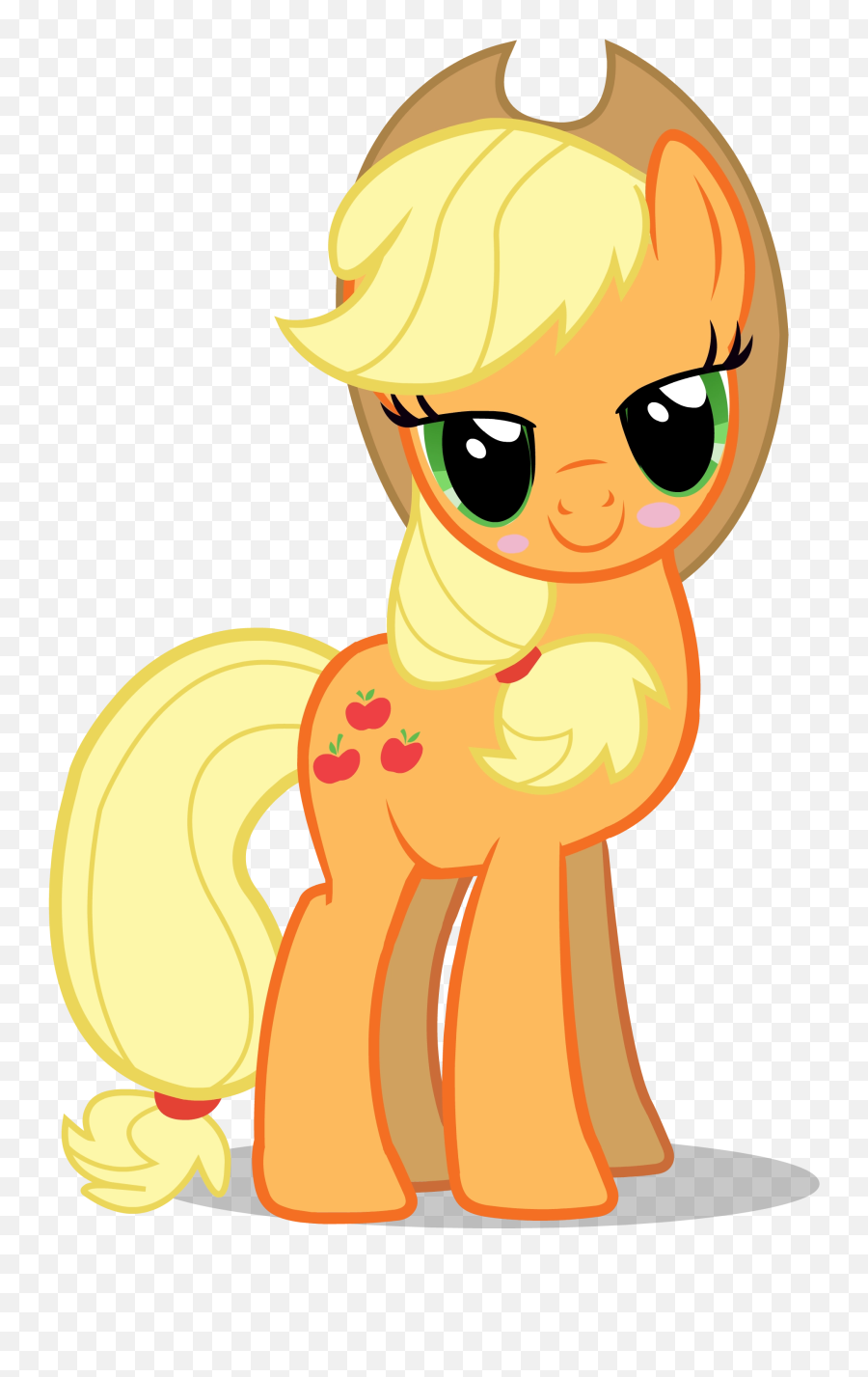 Download Free Png My Little Pony - Applejack Blushing The Emoji,Applejack Transparent