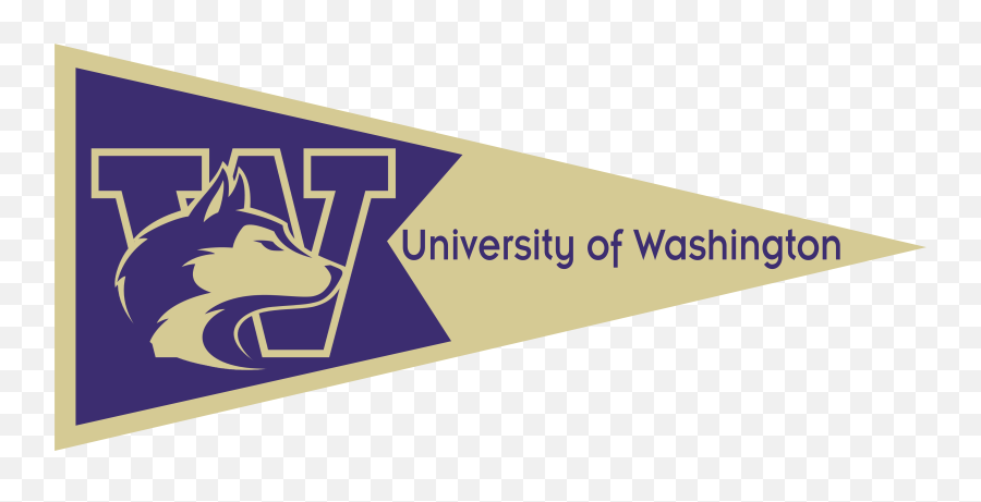 Of Washington Pennant University - Transparent University Of Washington Pennant Emoji,University Of Washington Logo