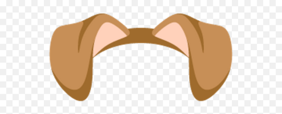 Snapchat Clipart Puppy - Cartoon Dog Ears Clipart Emoji,Ears Clipart
