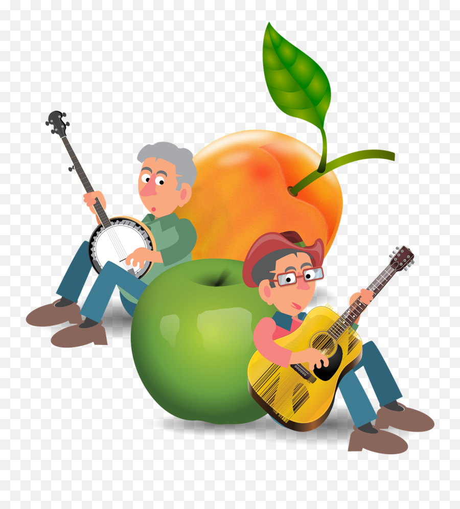 Peach Apple Music - Free Vector Graphic On Pixabay Classification Of Instruments Chordophone Emoji,Apple Music Png