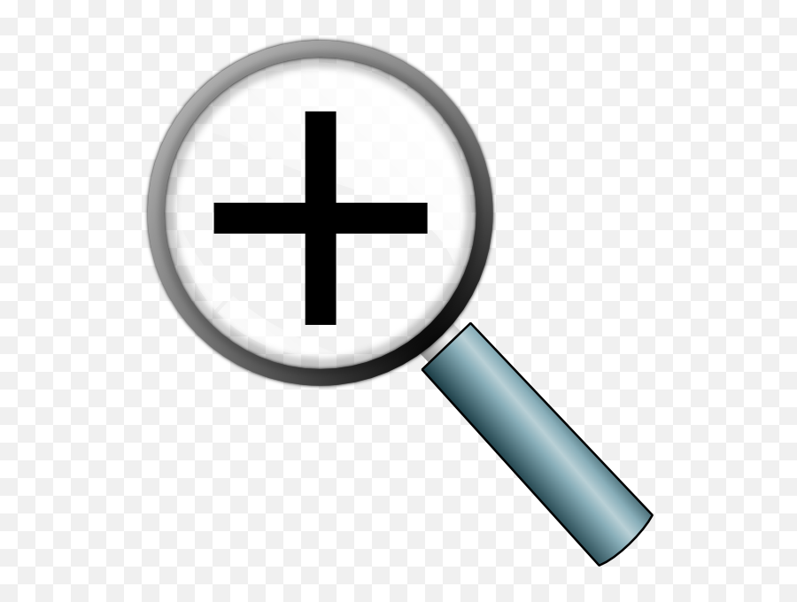 Download Magnifying Glass With Plus Sign Png Image With No - Christian Cross Emoji,Plus Sign Png