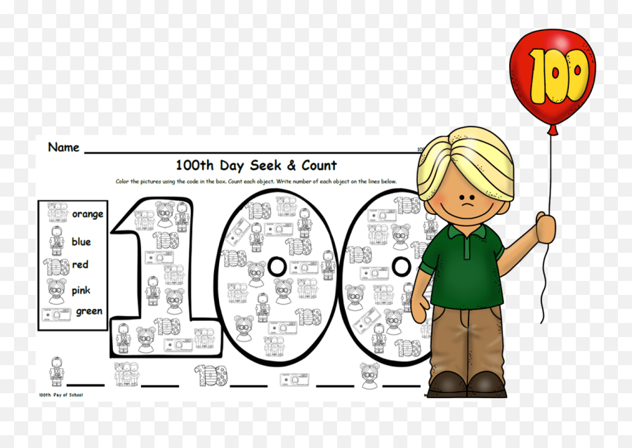 100th Day Of School - Milton U0026 Prescott Language Emoji,100th Day Of School Clipart