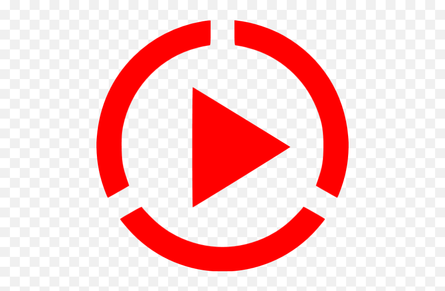 Red Video Play 4 Icon - Mornington Crescent Tube Station Emoji,Video Icon Transparent