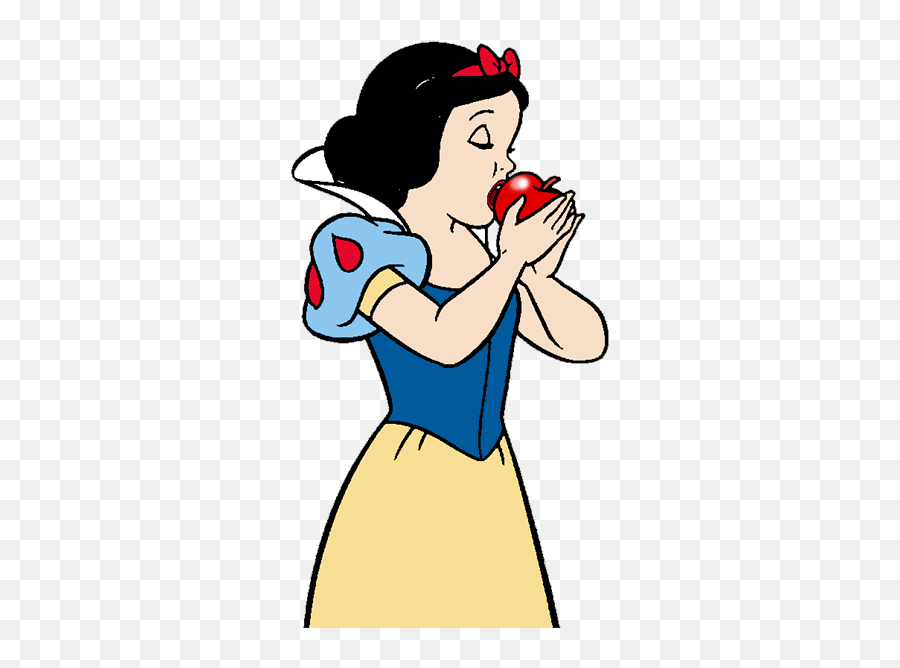 Bite An Apple Gifs Clipart Png Image - Snow White Eating Apple Drawings Emoji,Snow White Clipart