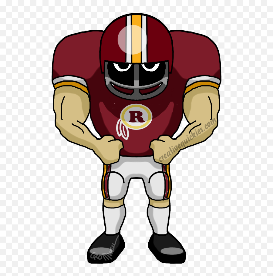 Washington Dc Redskins - Cartoons Of Your Favorite Football Saints Football Player Cartoon Emoji,Washington Football Team Logo