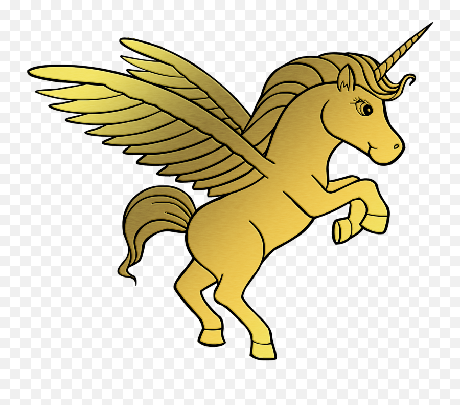 Gold Foil Unicorn Silhouette - Free Image On Pixabay Unicorn Cartoon Emoji,Unicorn Silhouette Png