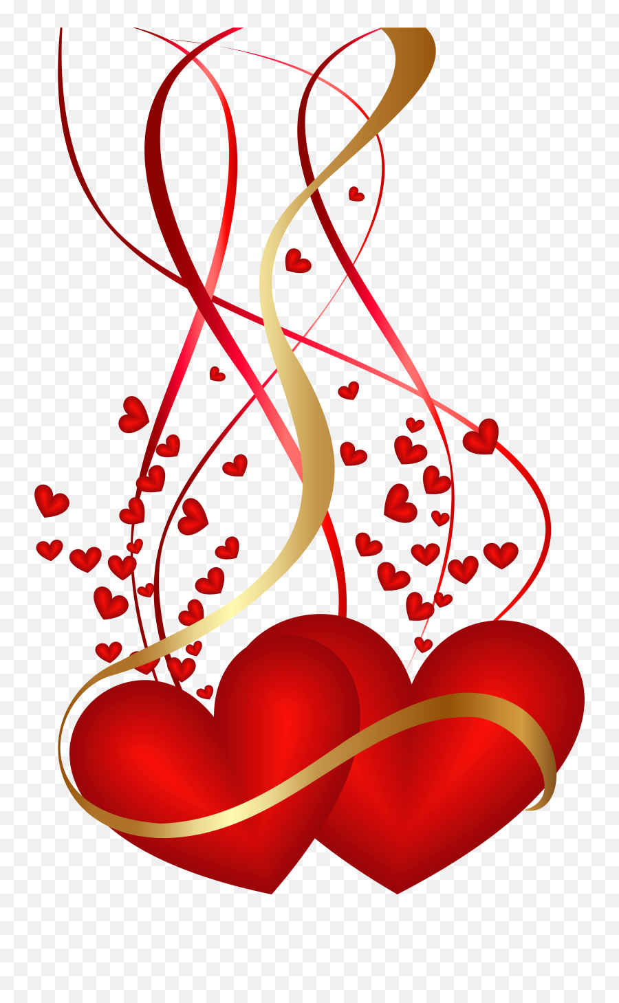 Valentineu0027s Day Hearts Decoration Png Cl 374976 - Png Valentine Png Transparent Background Emoji,Valentine Clipart
