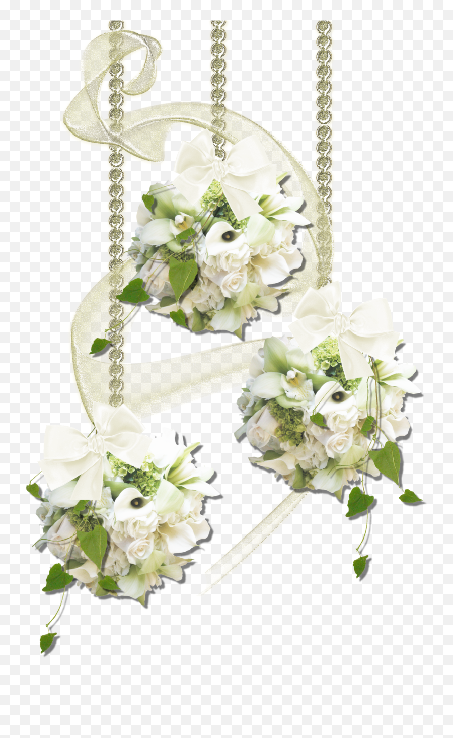 White Flowers Decoration Png Clipart - White Flowers Decoration Png Emoji,Wedding Flowers Clipart