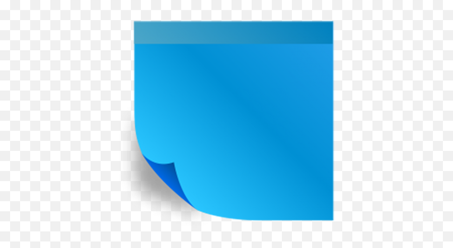 Blue Sticky Note Png Transparent Image Download - Yourpngcom Emoji,Blue Transparent Background