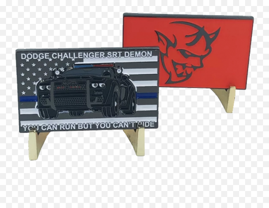 E - 020 Dodge Challenger Demon Srt Police Pursuit Vehicle Thin Blue Line Challenge Coin Walmartcom Car Emoji,Dodge Demon Logo