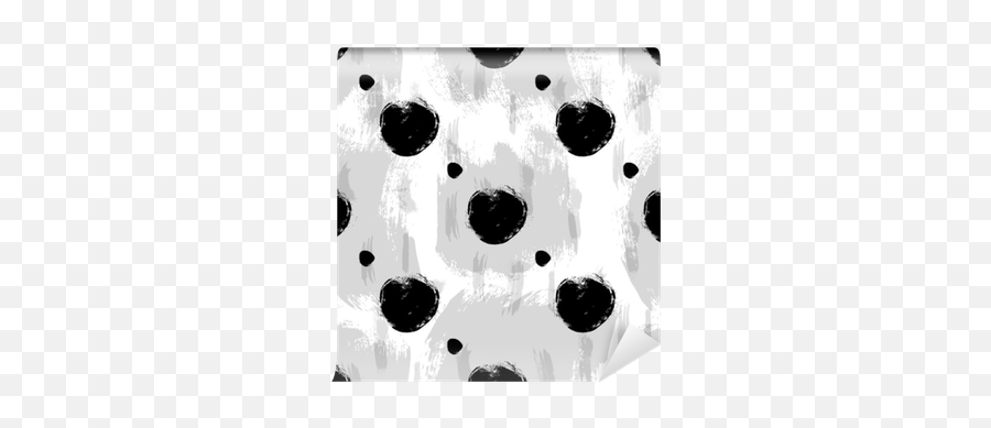 Seamless Black And White Pattern With Abstract Circles Wall Emoji,Abstract Circle Png