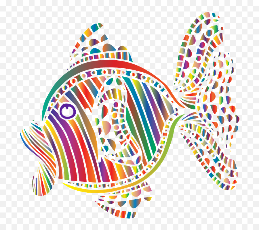 Free Photo Colorful Abstract Fish Chromatic Animal Art - Max Emoji,Abstract Clipart