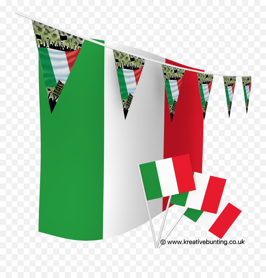 Italy Football Bunting U0026 Flags Bundle Emoji,Italian Flag Clipart