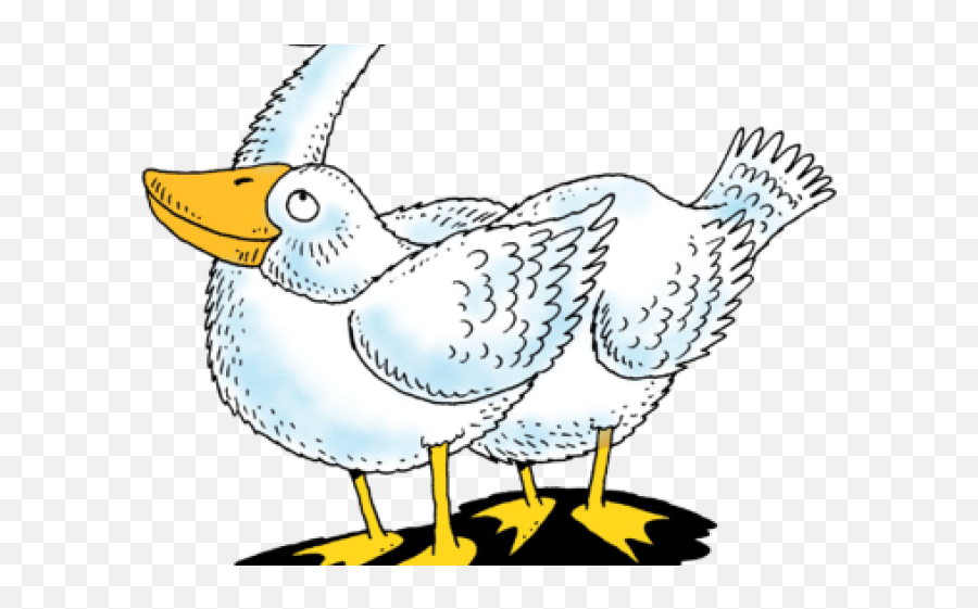 Goose Clipart Two - Cartoon Transparent Cartoon Jingfm Landfowl Emoji,Goose Clipart