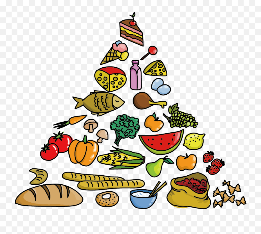 Food Pyramid Clip Art - Animated Healthy Foods Png Emoji,Pyramid Clipart