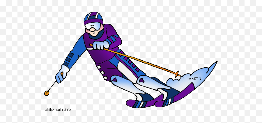 Free Sports Clip Art - Can Ski Clip Art Emoji,Ski Clipart