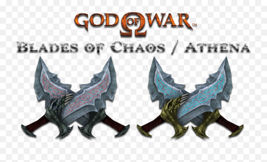 God Of War - Blades Of Chaos And Athena At Skyrim Nexus God Of War Blade Of Chaos Png Emoji,God Of War Logo