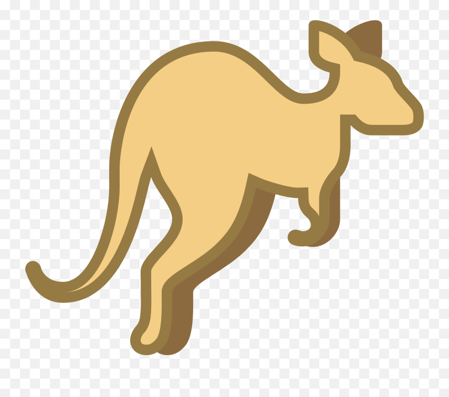 Ear Clipart Kangaroo - Kangaroo Icon Png Full Size Png Transparent Kangaroo Logo Png Emoji,Ear Clipart