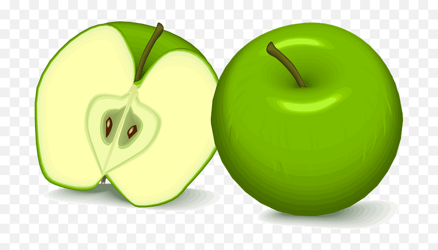 Green Apples Clipart Free Download Transparent Png Creazilla - Red And Greem Apples Flashcard Emoji,Apple Clipart