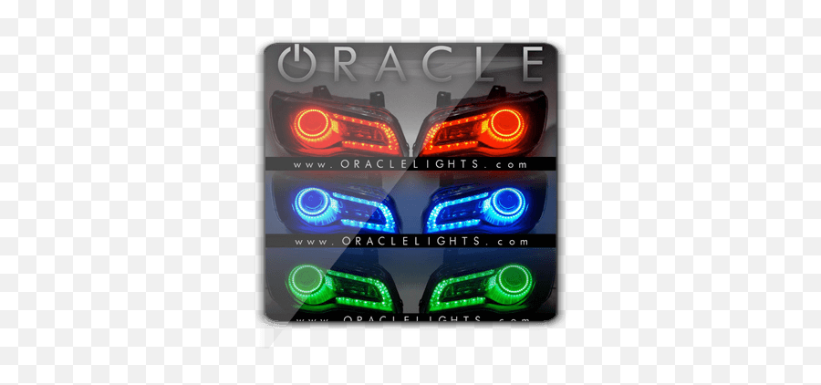 Chrysler 300c Oracle Colorshift Halo Headlight Rings Kit 2011 - 13 Oracle Halo Headlights Chrysler 300c Emoji,Demon Eyes Png