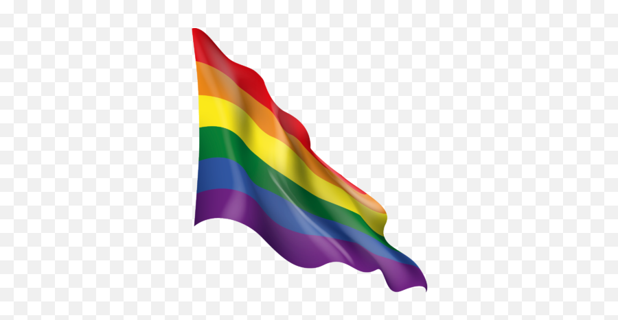 Waving Lgbt Rainbow Flag - Vertical Emoji,Rainbow Flag Png