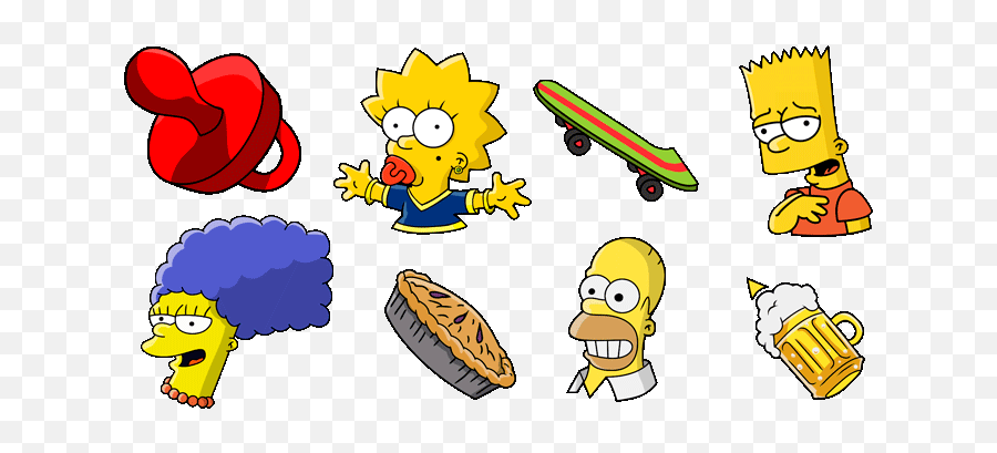 The Simpsons Mouse Cursors A Fun Little Family Starring - Cursor Simpsons Emoji,Simpsons Png