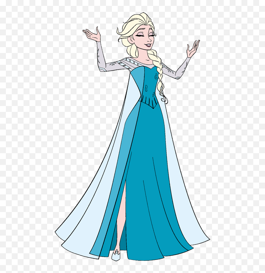 Library Of Snowflake Dress Banner - Draw Elsa Full Body Easy Emoji,Dress Clipart